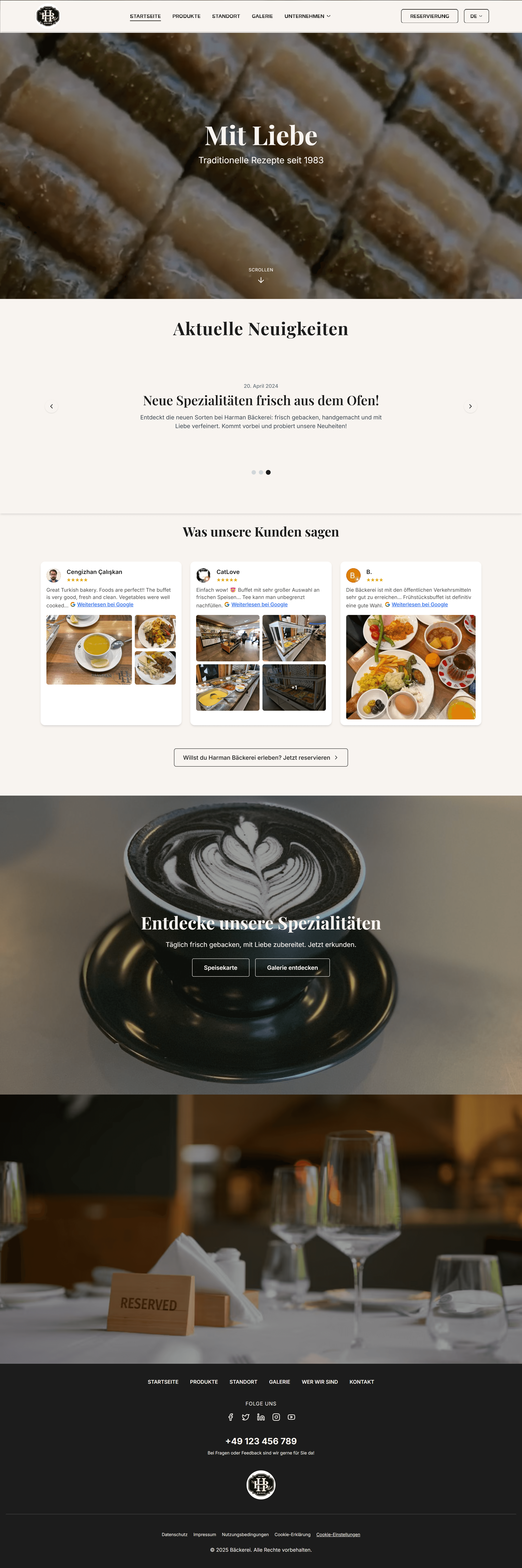 Webdesign-Layout Beispiel 1